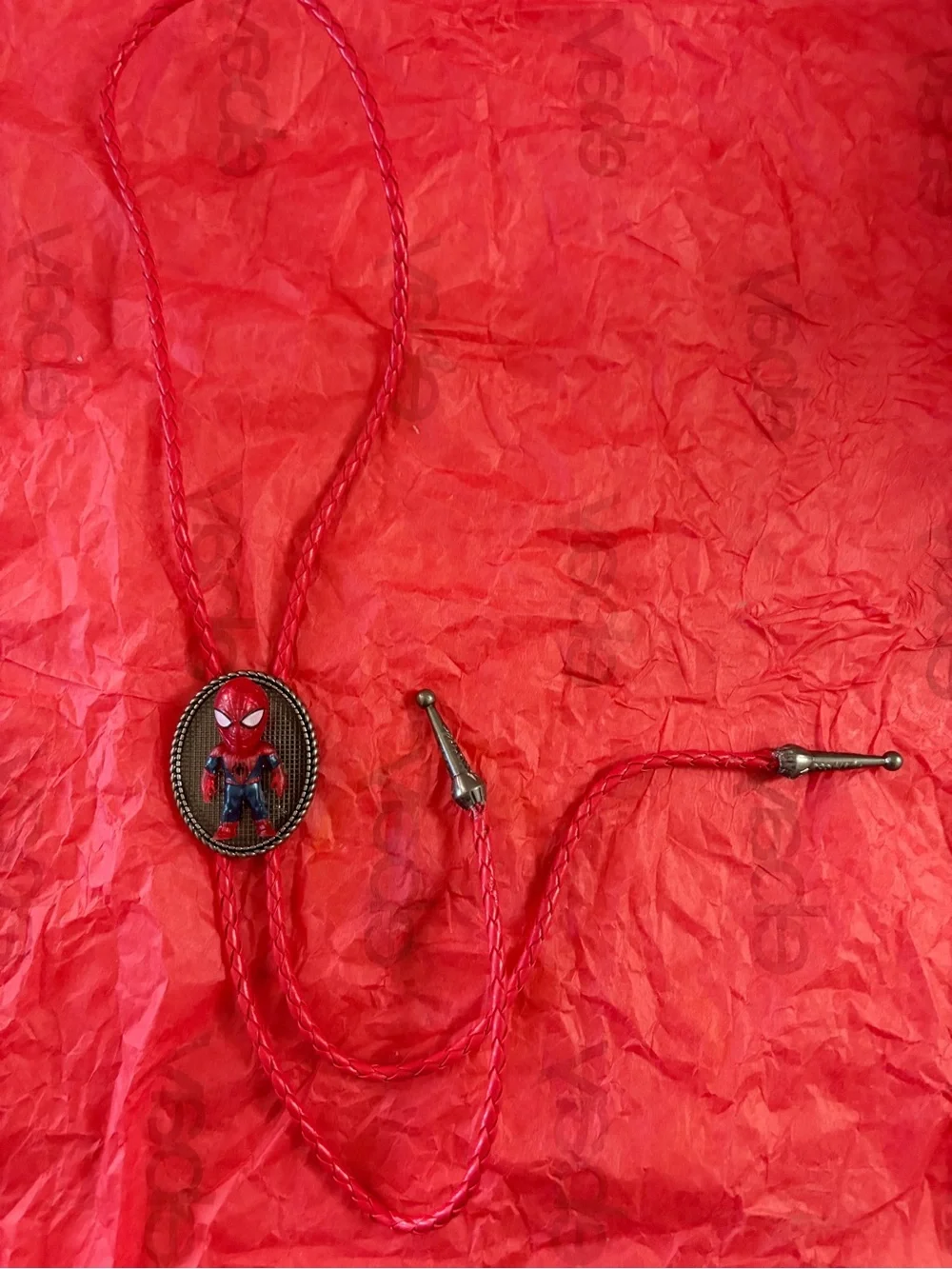 Spider-Man Red and Blue Pendant Necklace